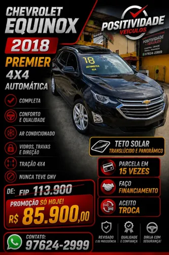 Chevrolet Equinox Premier 2.0 Turbo AWD 262cv Aut. 2018