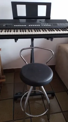 Teclado Yamaha PSR-E433 Completo + Suporte + Banqueta + Manual + Curso