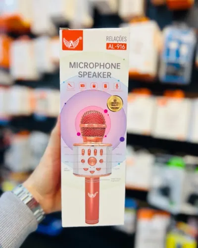 Microfone Karaoke Com Bluetooth