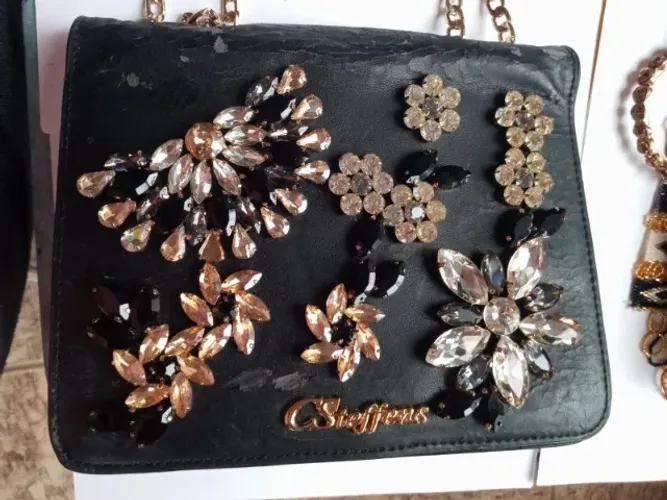 Bolsa C. Steffens original com pedrarias - para reforma
