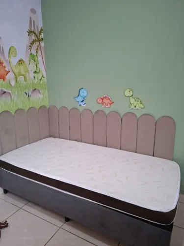 Cama Solteiro Box + Colchão
