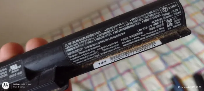Bateria para notebook Sony Vaio(usada)