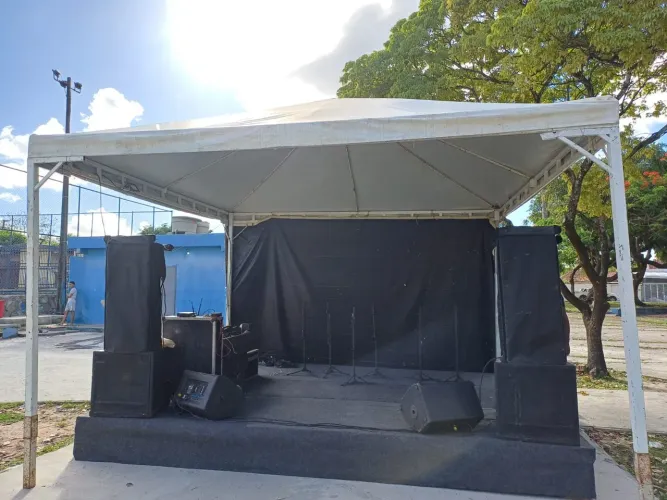 Palco Som Iluminação e Painel Led