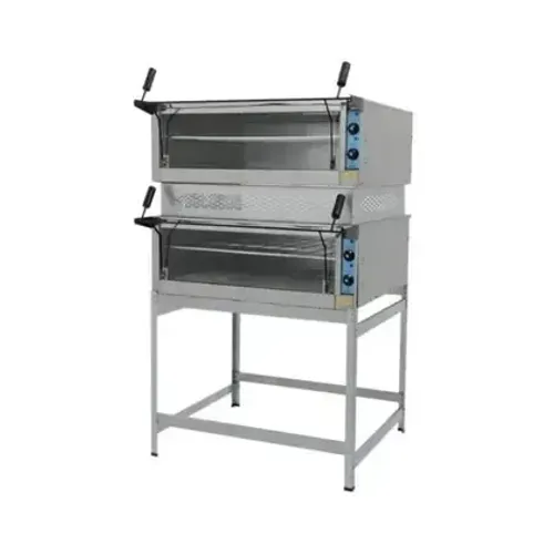 SOB ENCOMENDA - FORNO DE LASTRO 2 CAMARAS 90X90X25 - METALMAQ