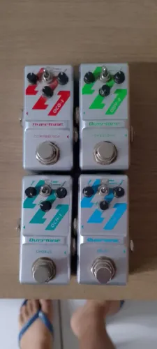 Kit de Pedais Overtone Delay - Overdrive - Chorus - Compressor funcionando perfeitamente. 