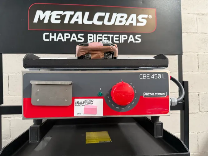 CBE-450 CHAPA BIFETEIRA ELÉTRICA METALCUBAS