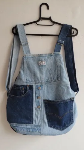 Mochila Jeans customizada
