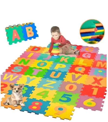 Tapete Eva Infantil  mini 36pçs Letra