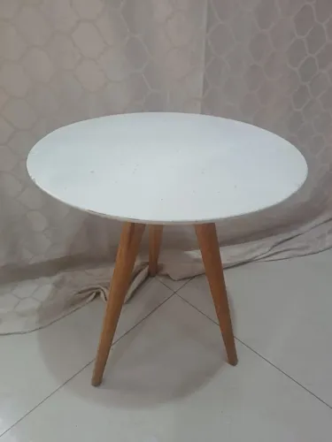 Mesa de Centro 3 Pernas Moderna Decorativa para Sala