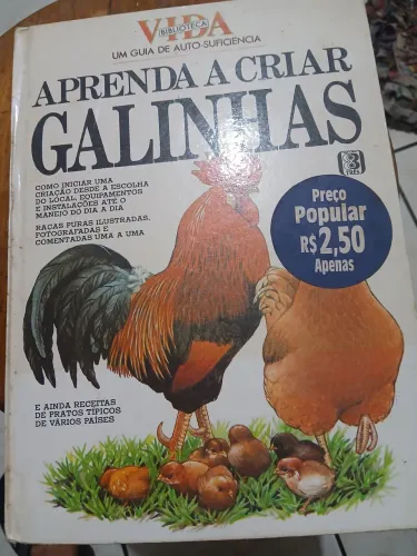 Vendo um livro vintage com criar galinhas 1987