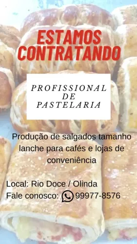 VAGA PARA PASTELEIRO