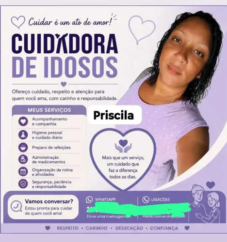 Cuidadora de idosos e adultos com comorbidades e especiais 