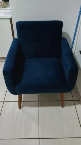 Poltrona NOVA azul marinho