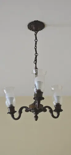 Lustre 3 Cúpulas de Cristal 