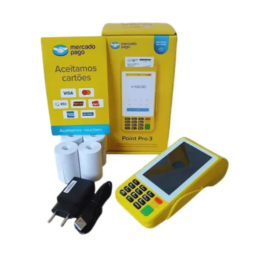 Máquina de cartão point pro 3...modelo novo do mercado pago 