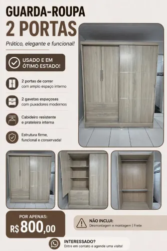 Guarda Roupa 02 portas