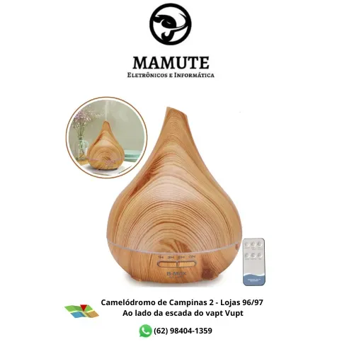Umidificador Aromatizador Umidificador Difusor De Aromas a Óleo 400ml