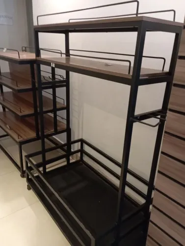 Móvel para espaço churrasco para carvão e condimentos MDF