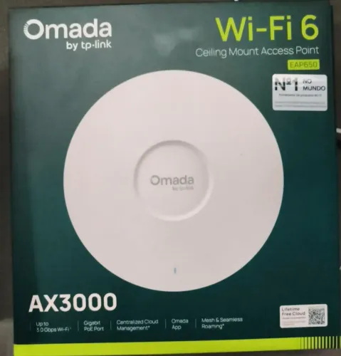 Access Point TP-Link Omada EAP650 AX3000 Wi-Fi 6 Novo