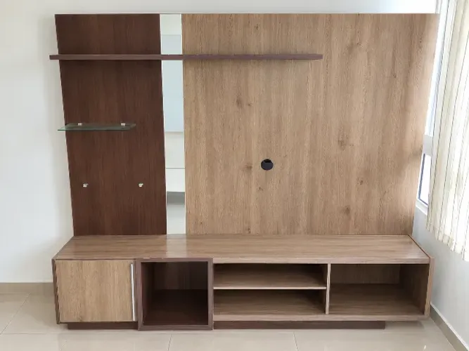 Painel com rack para Tv
