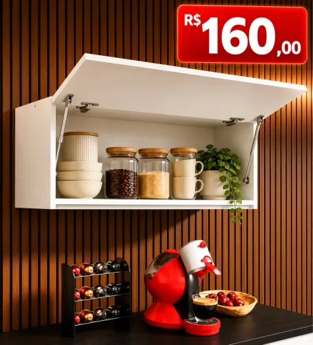 ARMÁRIO MULTIUSO 600MM COM PORTA BASCULANTE