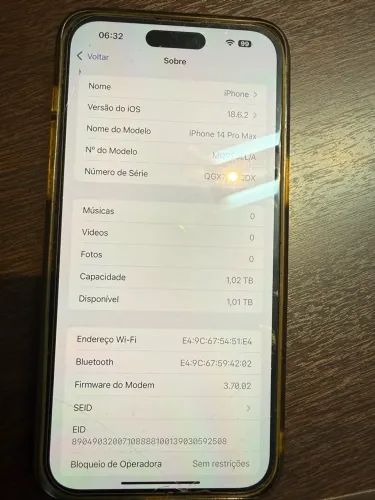 iPhone 14Pro Max de 1 Tera. Troco Drone Litio X1