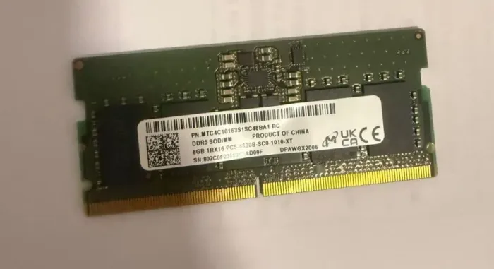 Memória RAM 8GB DDR5 4800MHz