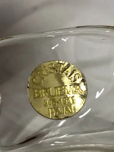 Cristal italiano - mini cesta decorativa brumara (com selo)