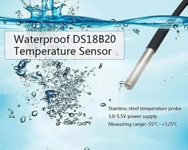 COD-AM289  Sonda Temperatura Prova D'agua P/ Sonoff Th16 Th10 Arduino Automação Robotica