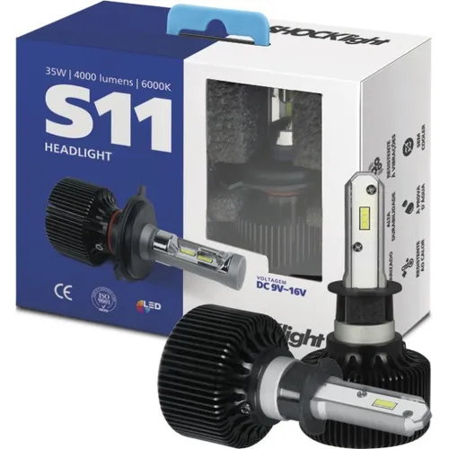 Par Led Shocklight H3 S11 Headlight 6000k 12 Volts 35 Watts 8.000 Lumens
