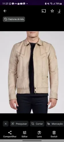 Casaco CK suede