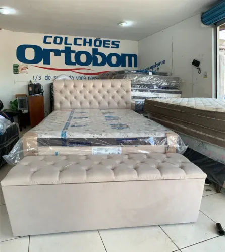 Cama casal Queen 158 conjunto completo / entrega imediata
