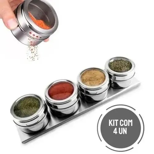 Porta Condimentos Ns-0171 Novo Seculo Aço Inox
