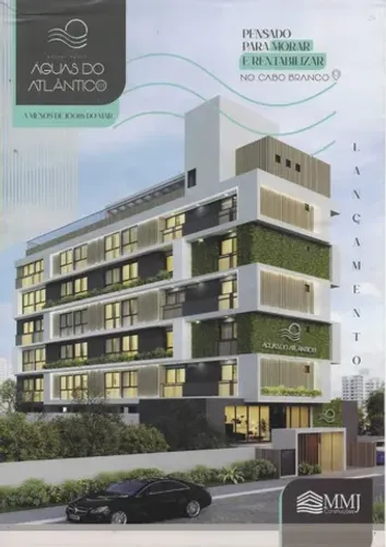 vendo Flat no cabo branco oportunidade a 70m do mar