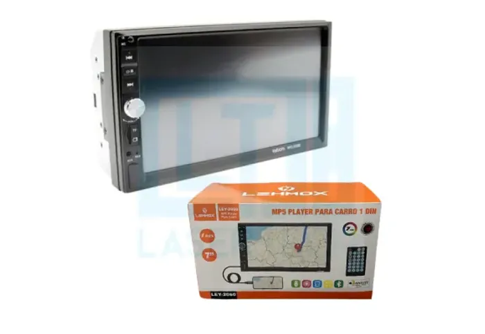 Central Multimídia MP5 1Din Com tela de 7, Bluetooth,Espelhamento Via Cabo Lehmox-2063