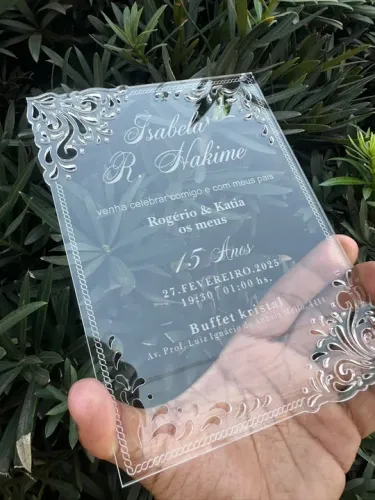 Corte a laser convites de casamento decoração 