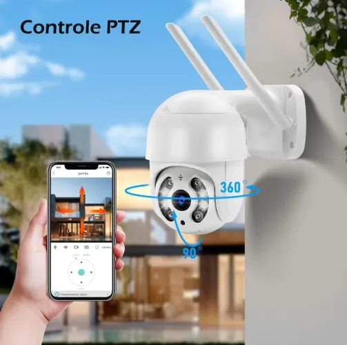 Camera wifi externa full hd pode pegar sol e chuva 