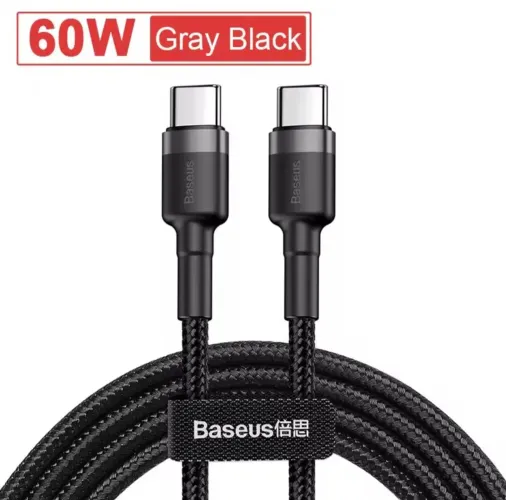 Baseus Cabo USB-C 60W Gray Black
