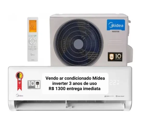 VENDO AR CONDICIONADO SPRING MÍDEA INVERTER  12000BTUs