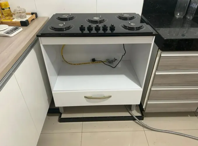 BALCÃO + FOGÃO COOKTOP 5 BOCAS ( PRONTA ENTREGA )