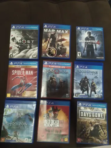 Jogos Ps4 em excelente qualidade praticamente novos