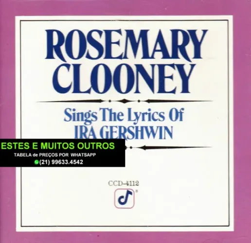 3 Cds Rosemary Clooney. Mais de 900 cds disponíveis.