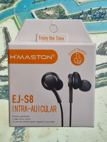 Fone H Maston Com Graves Potentes Preto