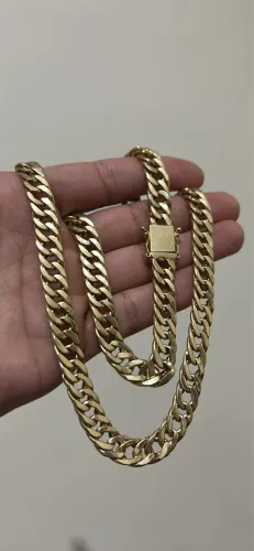 MACIÇA ouro 18k corrente 30g