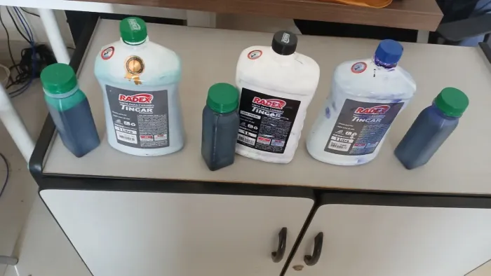 3L - Tinta Radex Carimbo - Preta, Azul e Verde
