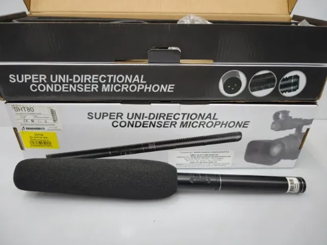 Microfone Soundrix Sht-80 Unidirecional Shotgun!!