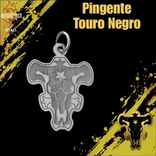 Pingente Touro Negro - Black Clover