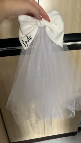 Laço com Véu Bride Noiva para Despedida de Solteira, Chá de Lingerie, chá de panela