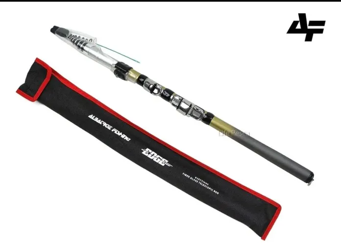 Vara de pesca telescópica ultra light molinete Albatroz Fishing Edge 1,80m