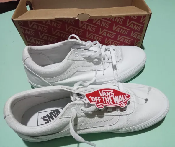 Tênis Vans Branco Old Skool Tumble True white original novo